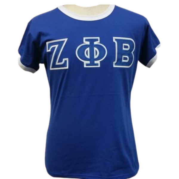 Zeta Ringer Tee Shirt Blue