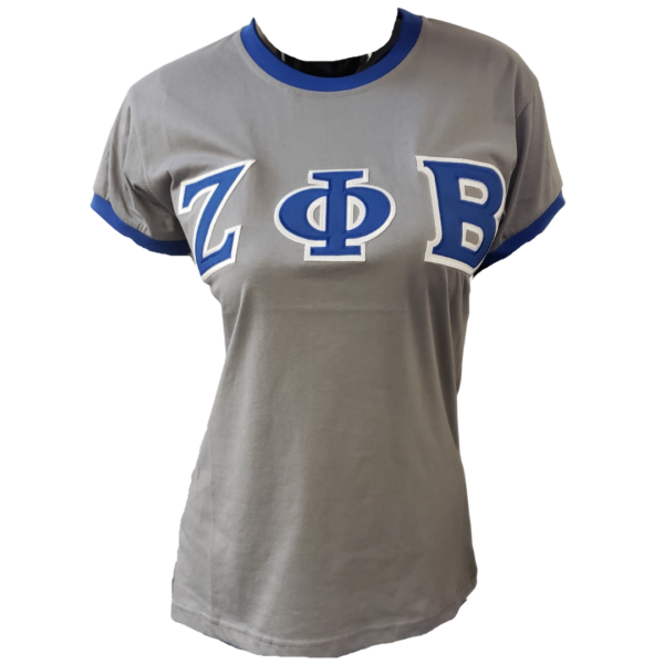 Zeta Ringer Tee Shirt Gray